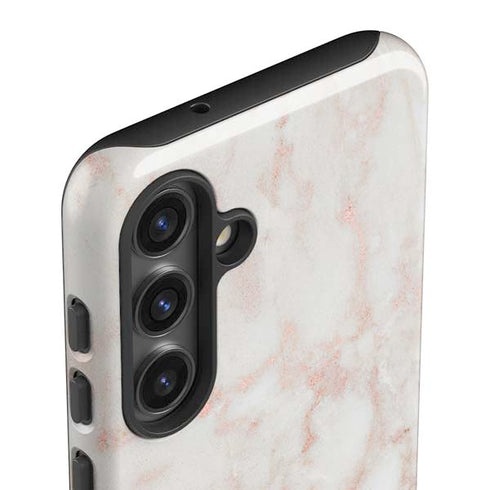 Rose Gold Marble Galaxy S24 Plus Impact Case